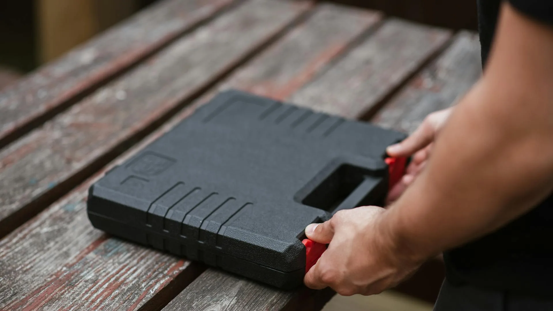 Energy-efficient heat pump thermostat in a modern home after installation