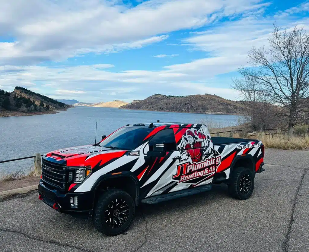 JT Plumbing Heating and Air Truck
